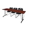 Kobe Rectangle Training Table, 84" W, 29" H, Laminate Top, Cherry MKTRCT8424CH44BK - alternate 1